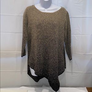 Chelsea & Theodore metallic sweater